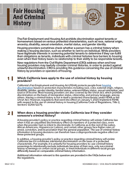 Fair Housing FAQs
